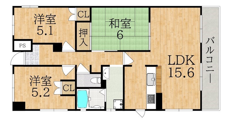 ライフヒルズ富雄 間取り図