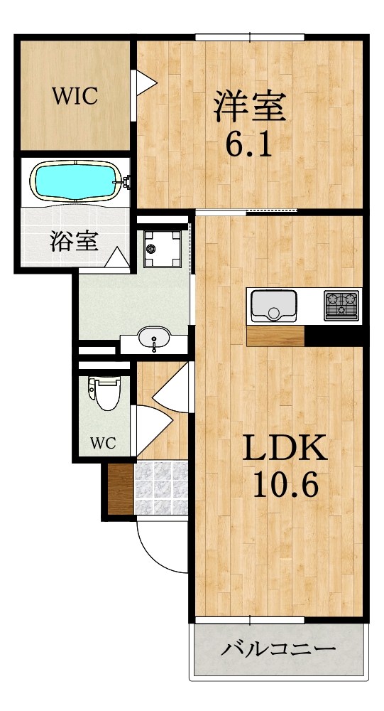グランドール　ヴィラ 105号室 間取り