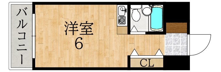 シティホームズ富雄駅前 208号室 間取り