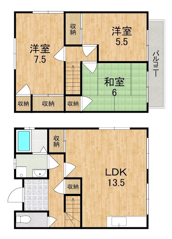 シティタウン朱雀  間取り図