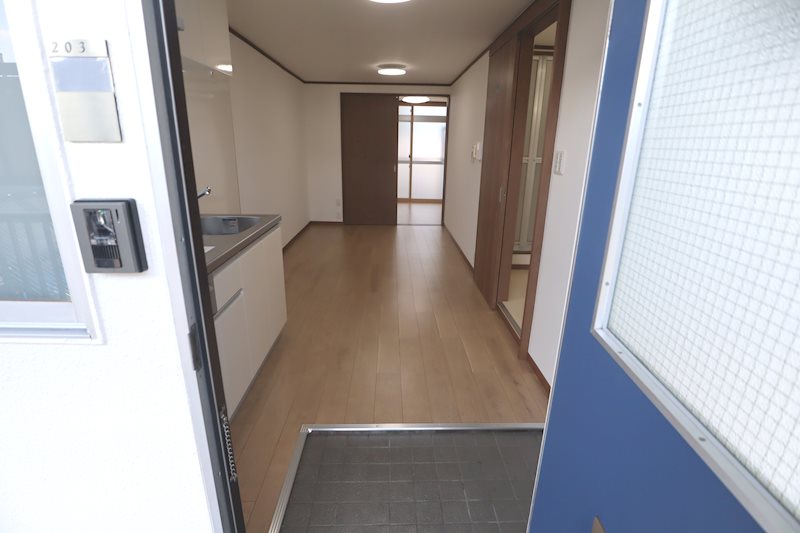 暁マンション 玄関