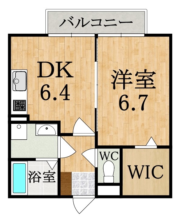 エルクレール 105号室 間取り