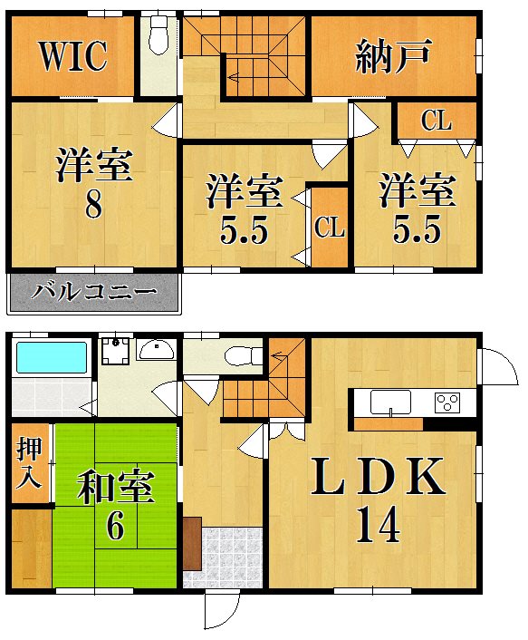王寺町畠田5丁目戸建 間取り