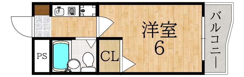 シティパレス富雄北 205号室 間取り