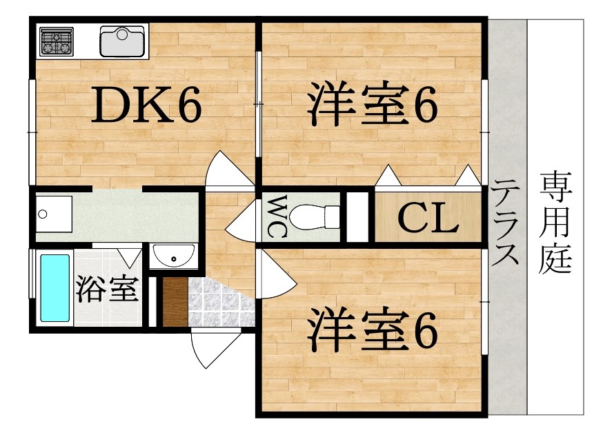 アベニュー 105号室 間取り