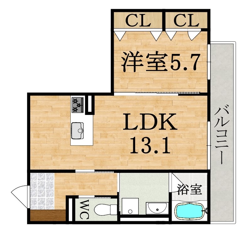 Dreamio 202号室 間取り