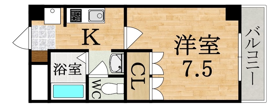 ノーブルコートＮ 203号室 間取り