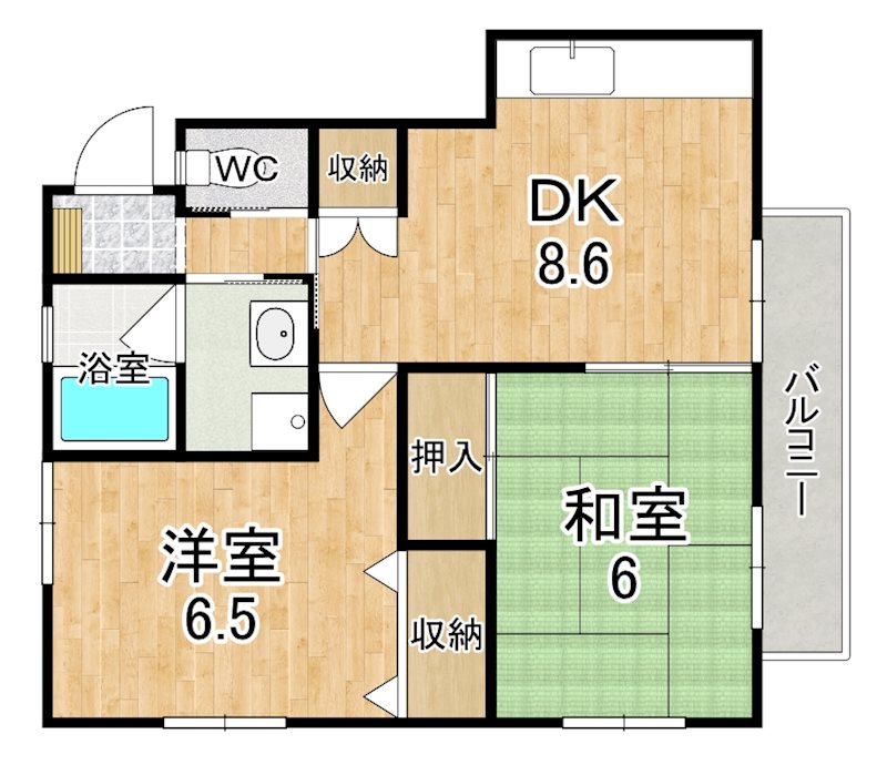 ハイツ久Ⅱ 間取り図