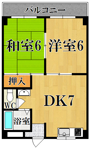 ファミール西大寺 310号室 間取り