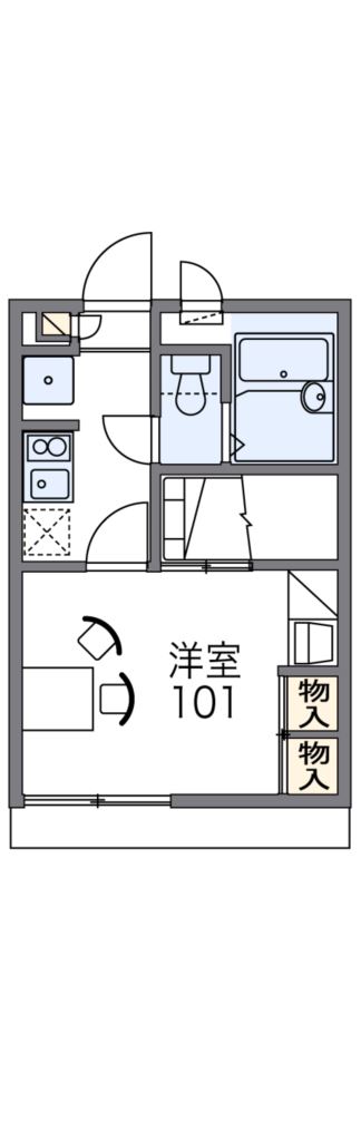 レオパレス伏見Ⅱ 間取り図