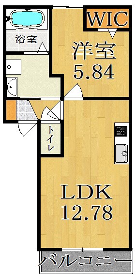 ボナールA棟 202号室 間取り
