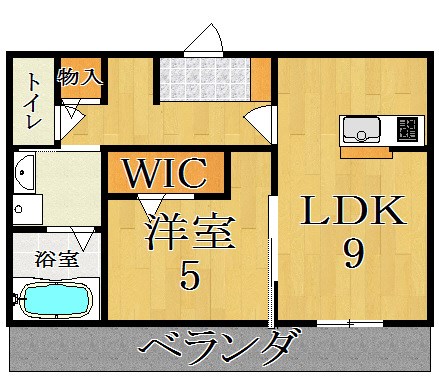 ボナールC棟 202号室 間取り