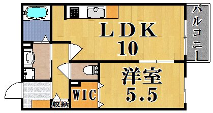 シャトーヒルズ　南館 102号室 間取り