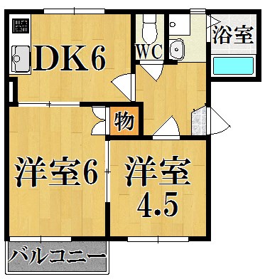 くるみハイツ 間取り図