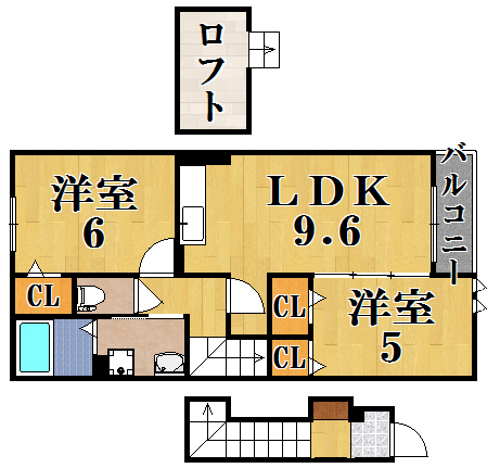 クラール平城 間取り図