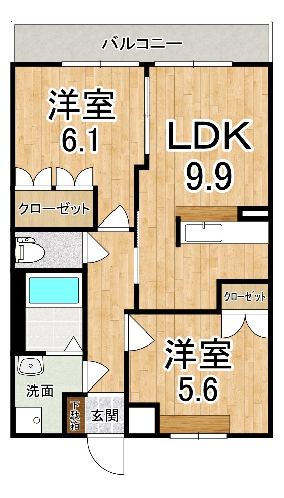 ファミール 105号室 間取り