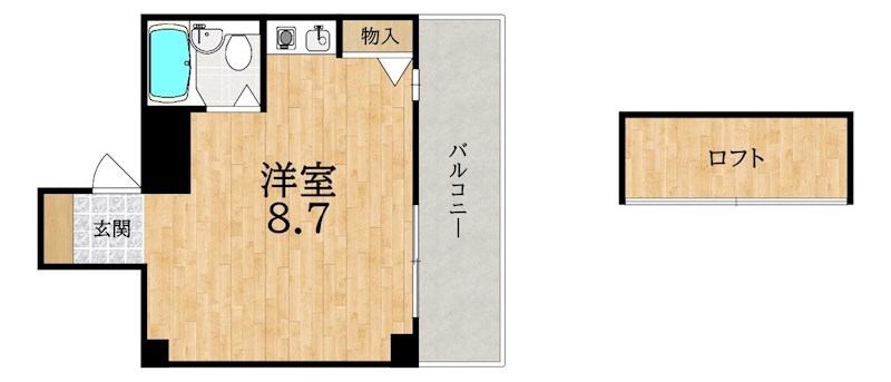 フラッツ郡山  間取り