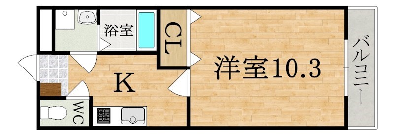 ＷＩＮＧ　ＨＯＵＳＥ 302号室 間取り