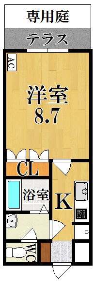 レオ・グランドメゾン 103号室 間取り