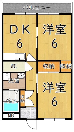 サンシャイン大和 301号室 間取り