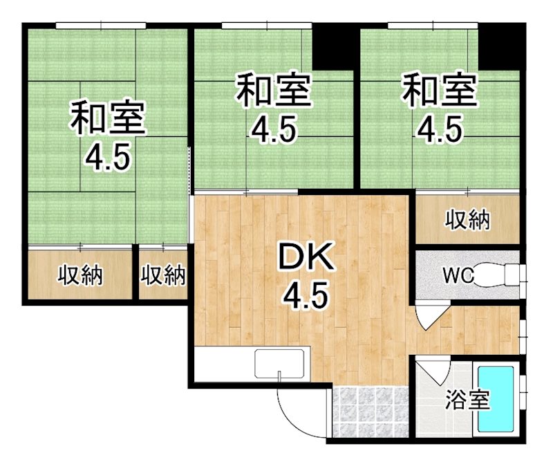 ハピネスハイツ 間取り図