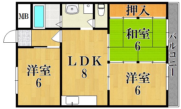 エンズマンション 203号室 間取り