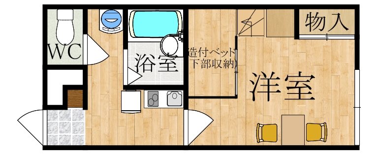 レオパレスニューエイジ 間取り図