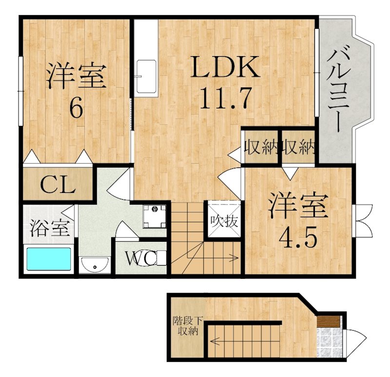 エストリーヴ 間取り図