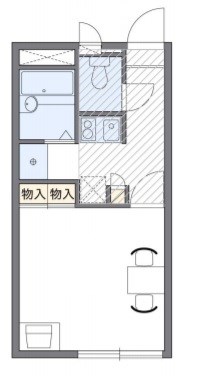 レオパレススナッグ　ビラ 206号室 間取り