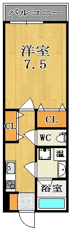 グラディオ新大宮 503号室 間取り