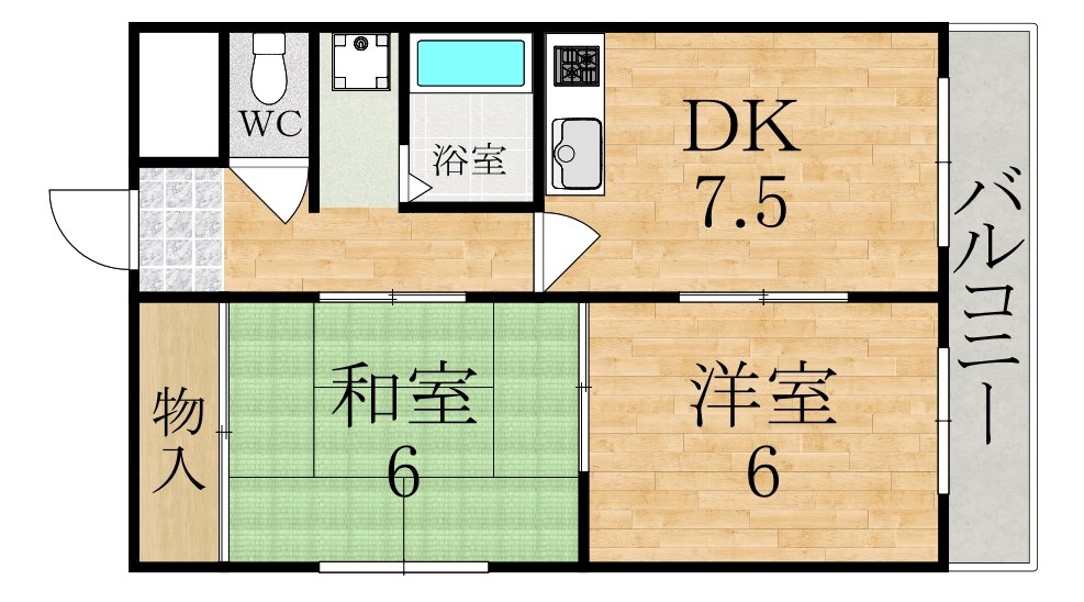 ガーデンハイツ明日香 501号室 間取り