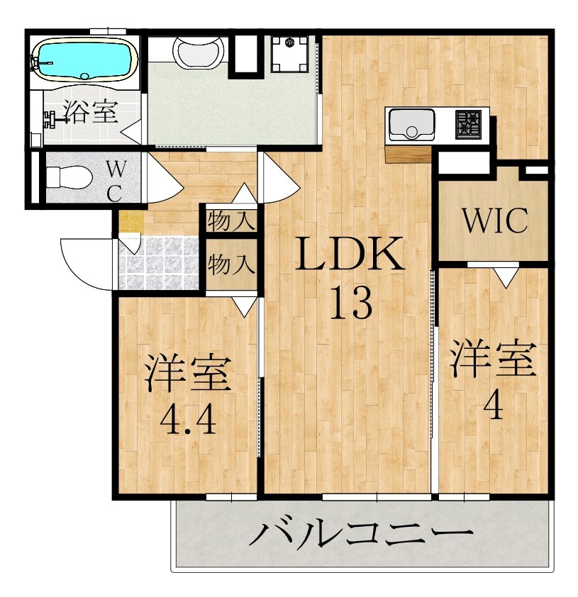 エスポワール　ミヤマ 305号室 間取り