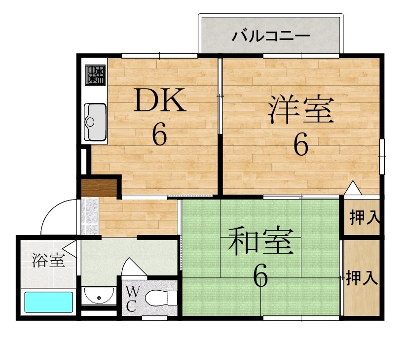 フォレストヒルズ 201号室 間取り