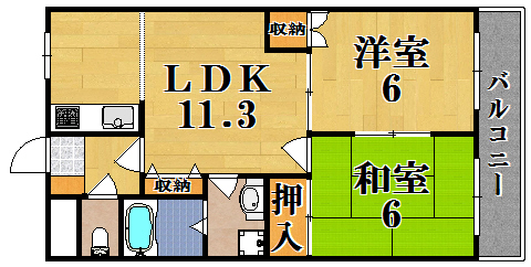 カサファミリア 間取り図