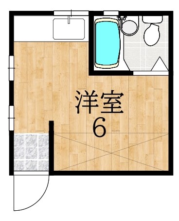 みるく学園前 303号室 間取り