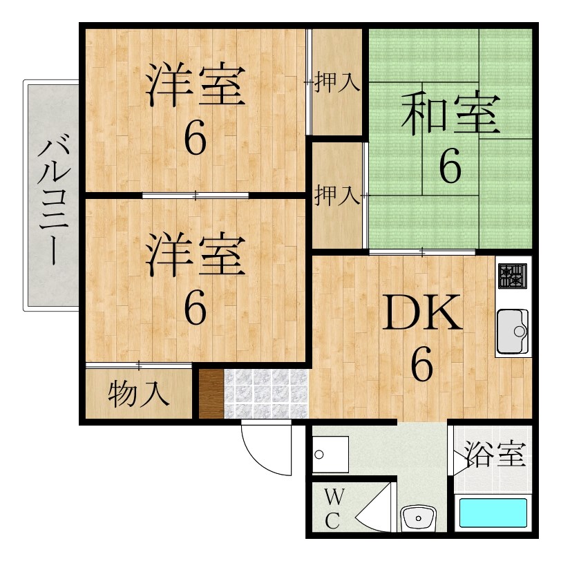 サニーコートⅡ 間取り