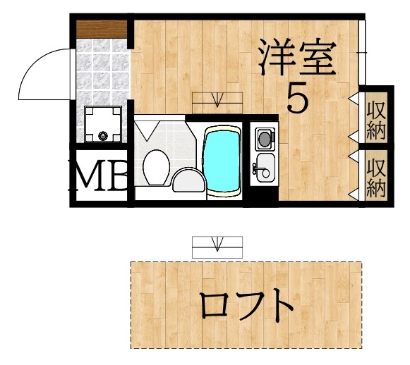 マイモア 402号室 間取り