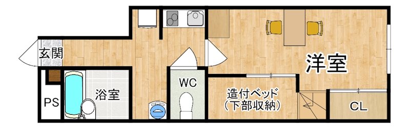 レオパレス悠 間取り図