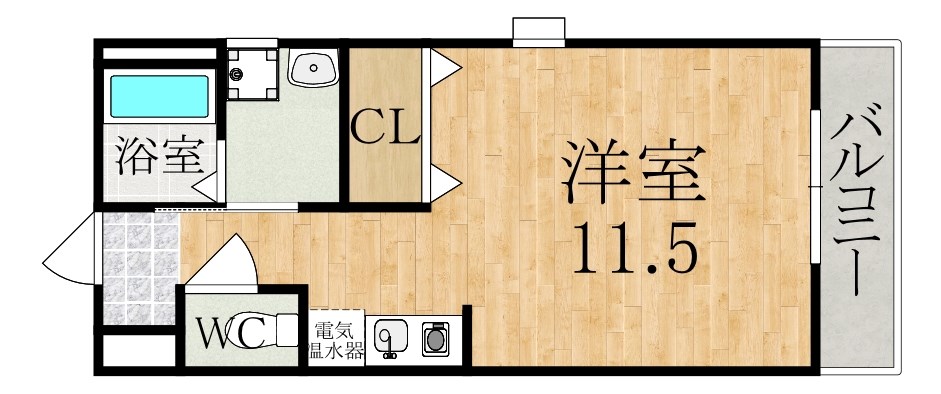 結充Immeuble　A館 303号室 間取り