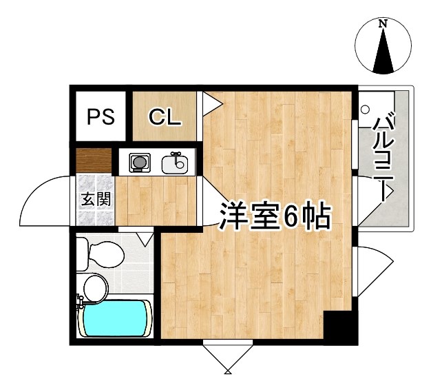 シティホームズ奈良女子大前 301号室 間取り