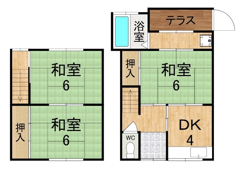 多賀住宅 2号室 間取り