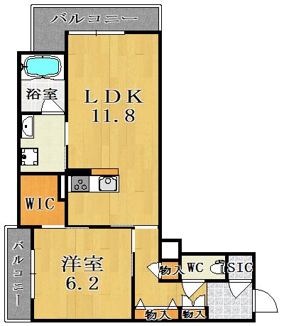 ライムストーン新大宮 401号室 間取り