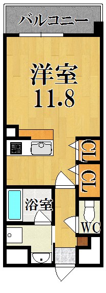 パールタウン 302号室 間取り