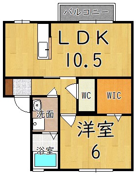 パルコートサンＢ棟 202号室 間取り
