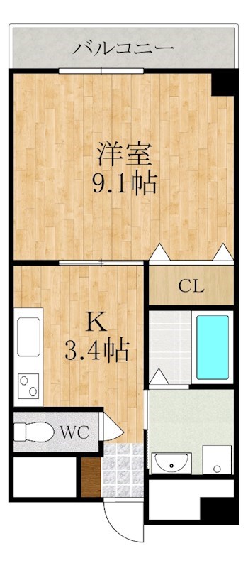 オリエンタル橿原 202号室 間取り