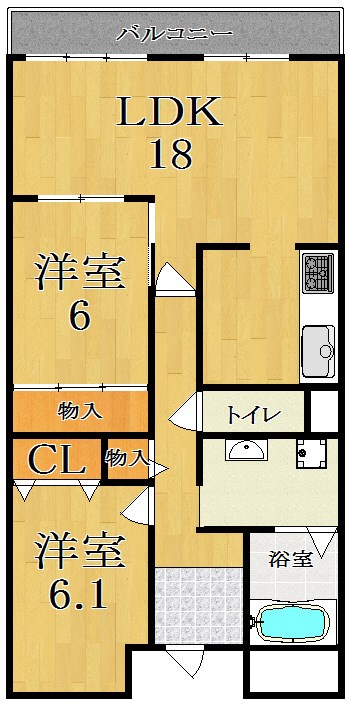 Ｐｌｅｎａ　Ｃｏｕｒｔ　（プレナコート） 604号室 間取り