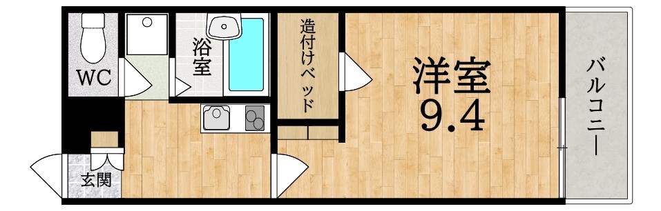 レオパレス大陽伍番館（タイヨウゴバンカン） 間取り図