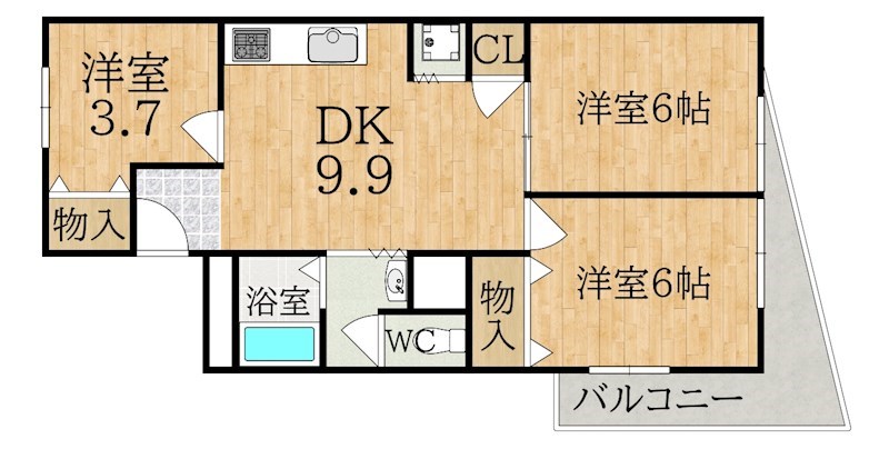 トミオプラザ 間取り図