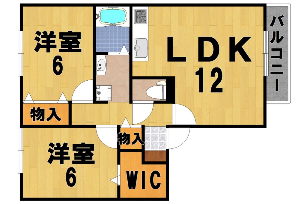 ウィルモア西大寺 103号室 間取り