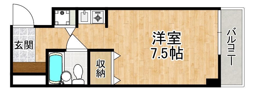 朝日プラザ奈良プレシオ 801号室 間取り
